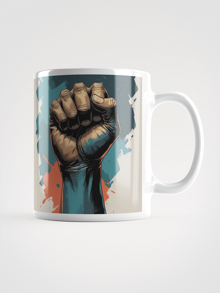 Empowerment Fist White Glossy Mug product image (6)