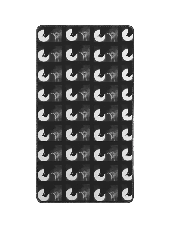 Lunar Wolf Silhouette Desk Mat 12" x 22" product image (1)