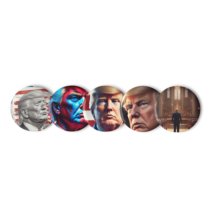 Patriotic Portrait Pin Set 1 product image (1)