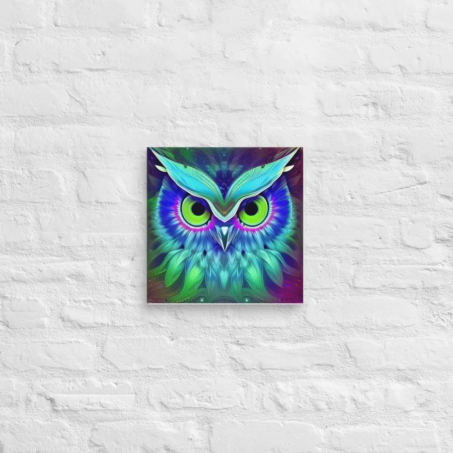 Fantasy Fractal Owl Art - v18 product image (12)