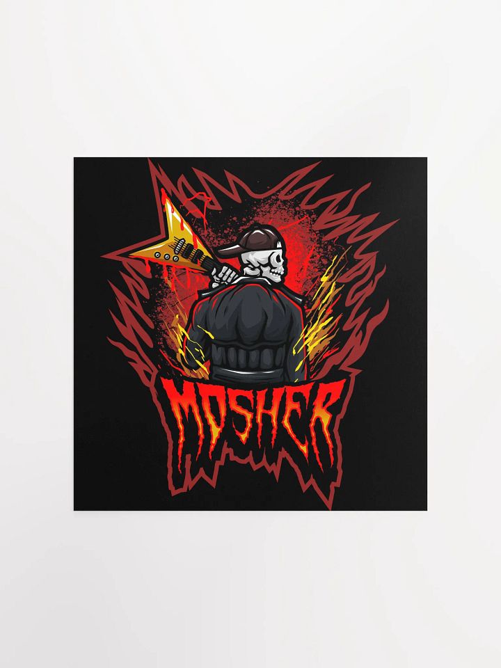 MOSHER GUITAR LOGO POSTER product image (1)