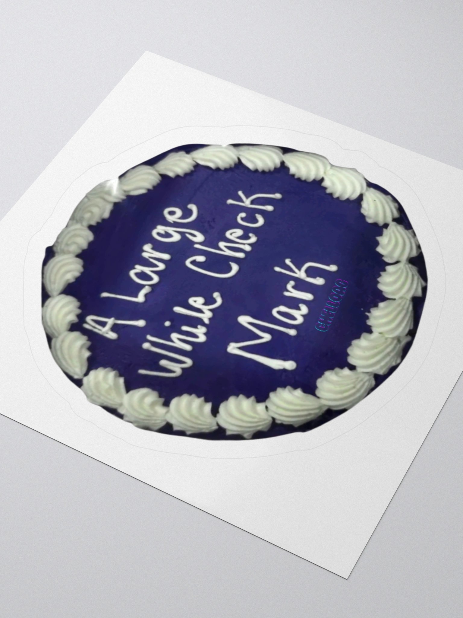 A Large While Check Mark sticker product image (9)