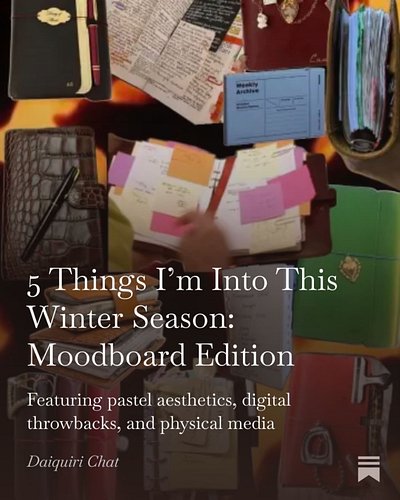 Some things I’m loving this winter season, now on my #substack