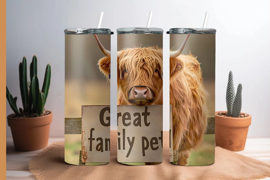 Great Family Pet - Highland Cow Tumbler product image (2)