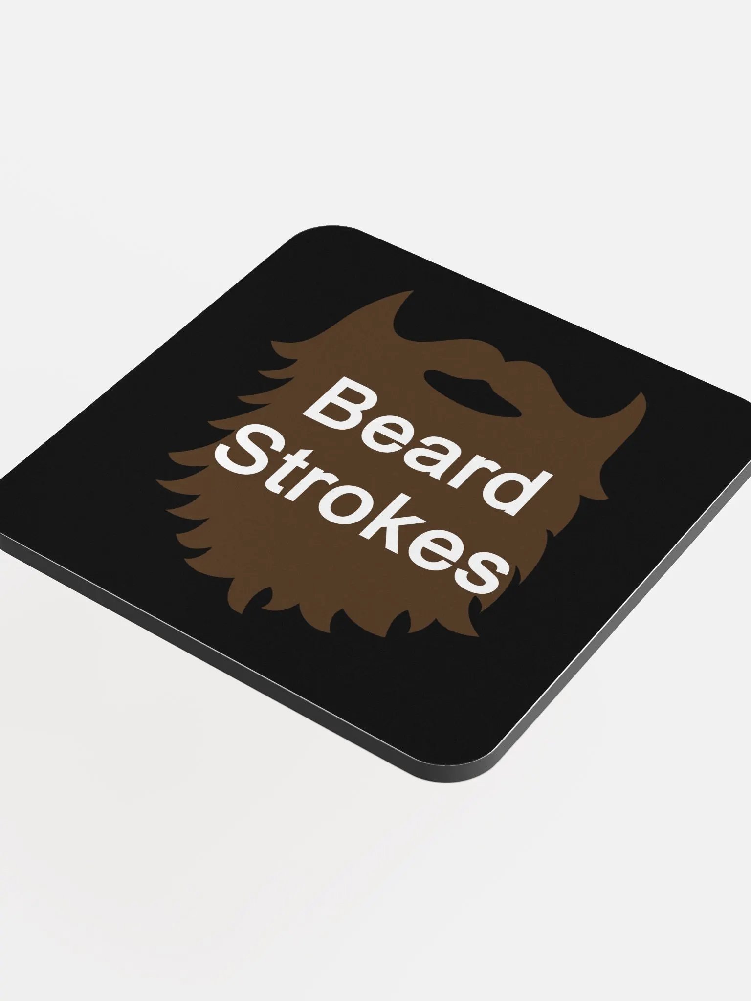 Beard Strokes Coaster (Black) product image (4)