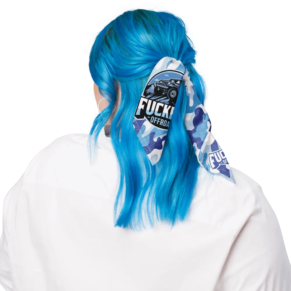 Fuckery Offroad Camo Topo Bandana - Blue product image (4)