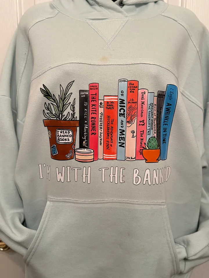 I'm With The Banned with Plants Hoodie with Satin in Hood product image (1)