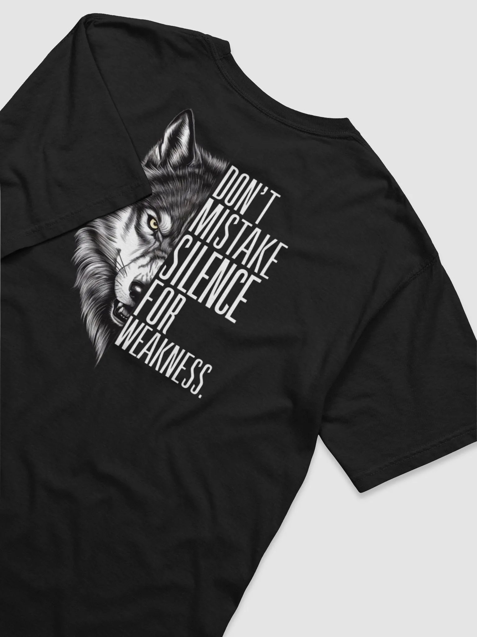 Ethereal Wolf Glitch Art T-Shirt product image (4)