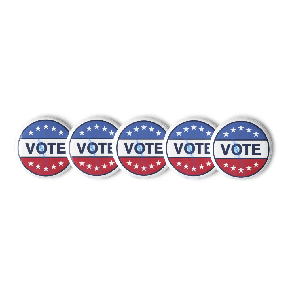 Patriotic Vote Pin Buttons Set product image (3)