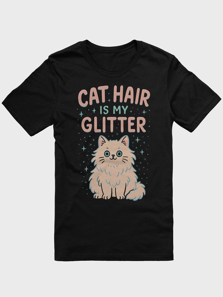 Playful Cat Glitter T-Shirt product image (1)