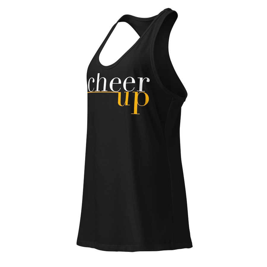 Cheer Up Stylized Women's Racerback Tank product image (3)