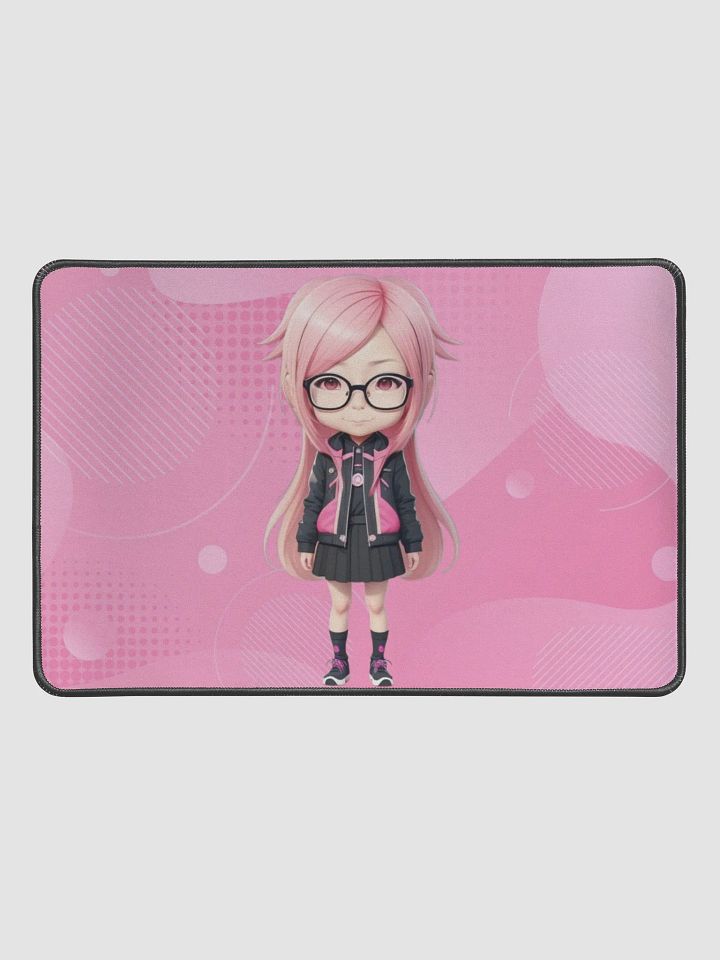(PINK CHIBI) K Desk Mat 12" x 18" product image (1)