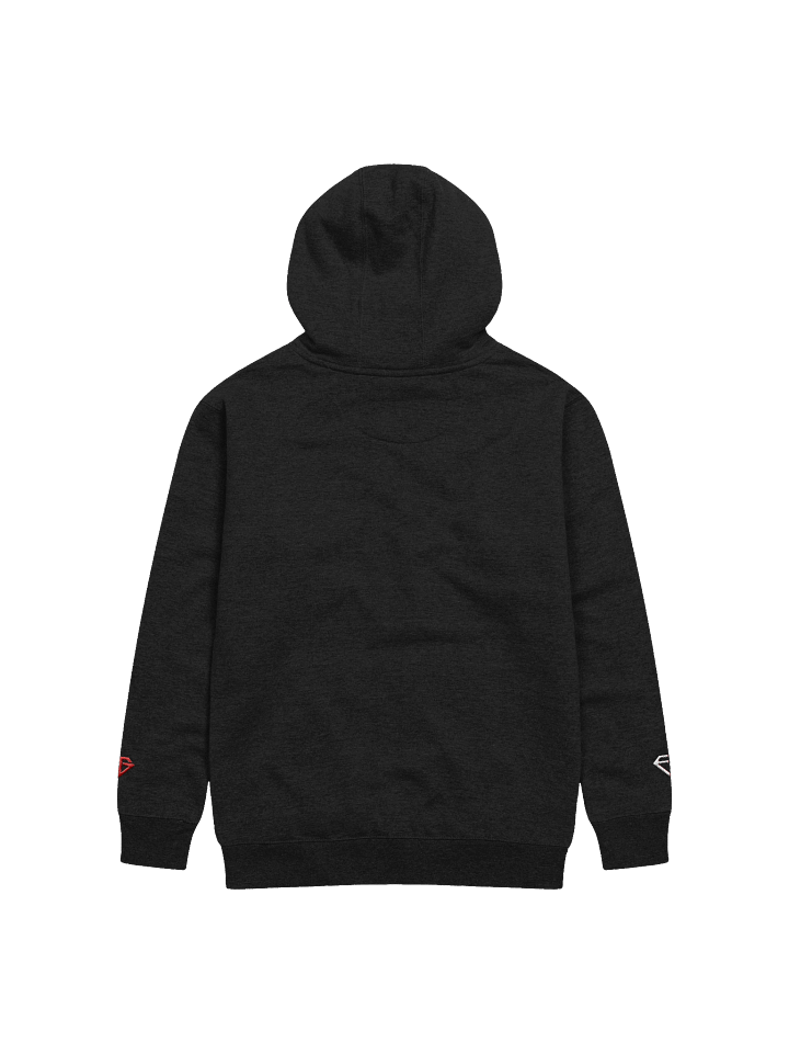 Embroday Evil Gaming Hoodie – Signature Evil Logo on Wrists/ Geometric Unisex Hoodie product image (2)