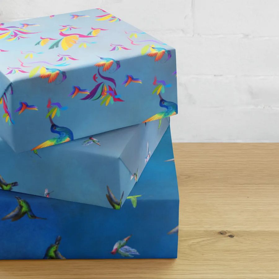 humming bird Wrapping Paper Set for thoughful birthday and occasion gifts product image (10)