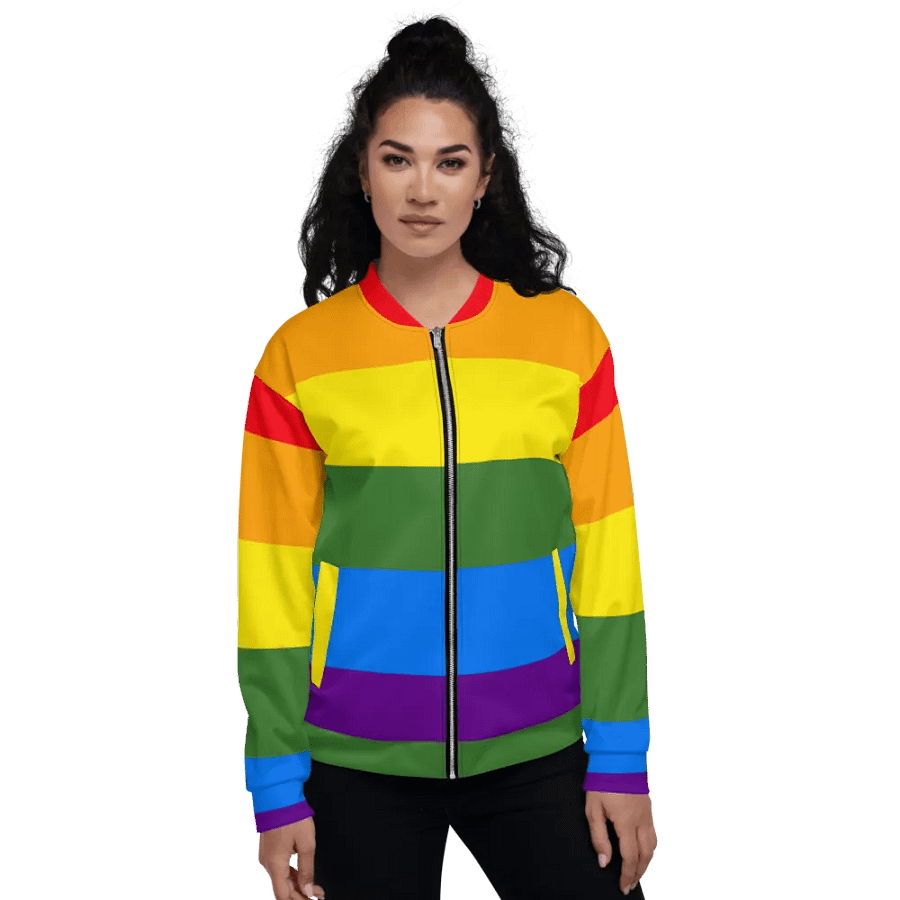 All-Over Print Bomber Jacket - Pride product image (8)