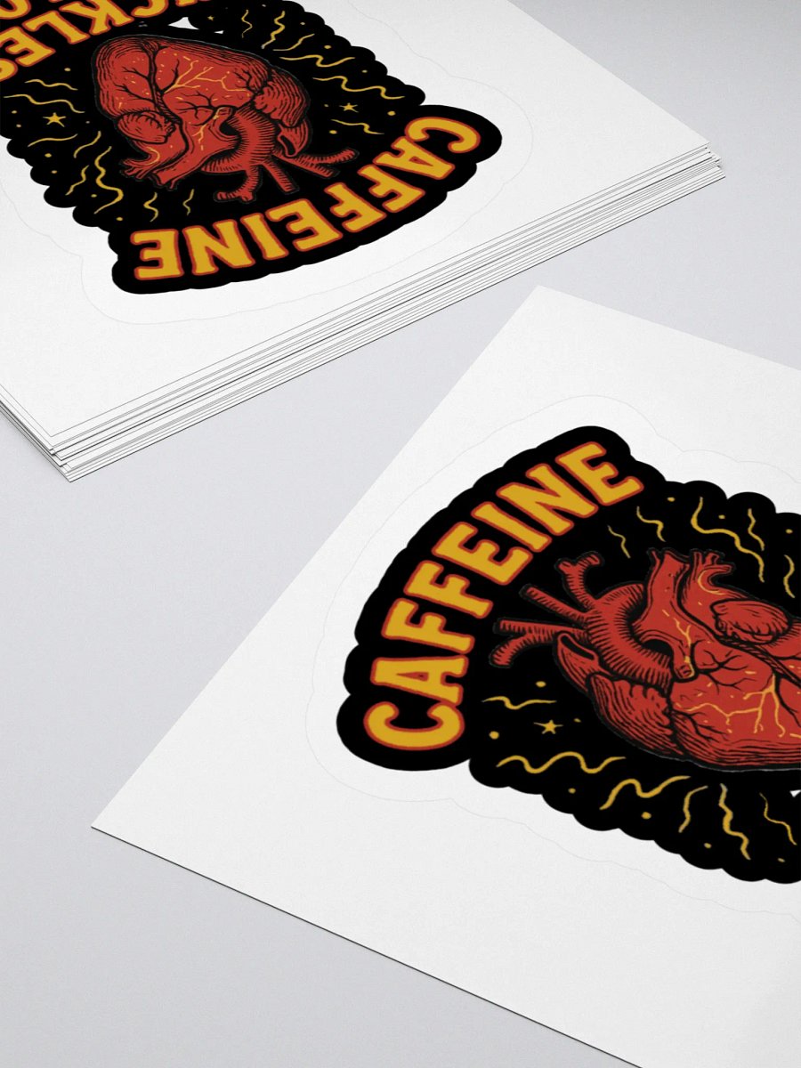 Caffeine Tickles My Blood (Anatomical Heart) Sticker product image (12)