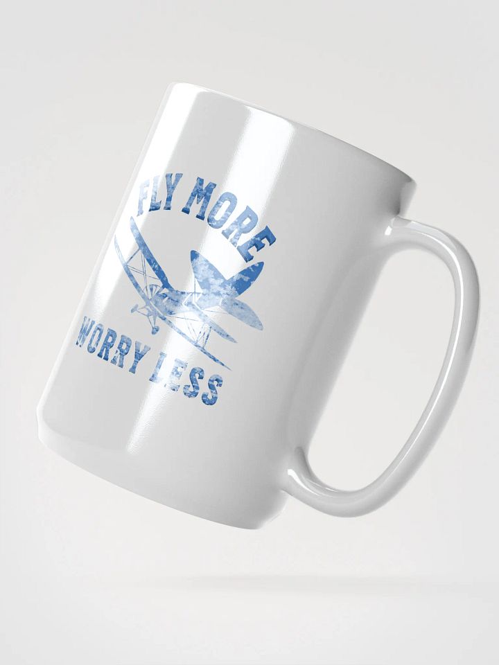 Fly More Worry Less - Biplane - Mug product image (2)
