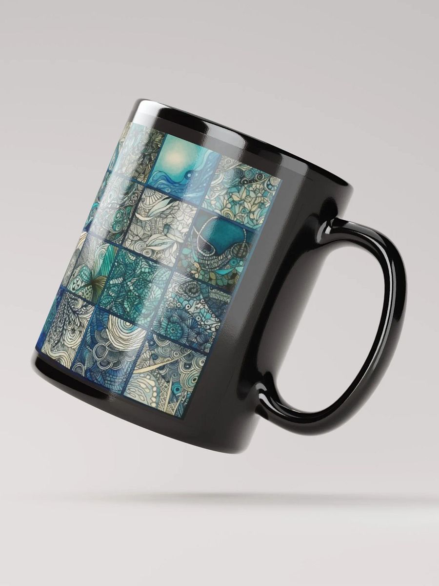 Aquatic Dreams Doodle Art Mug