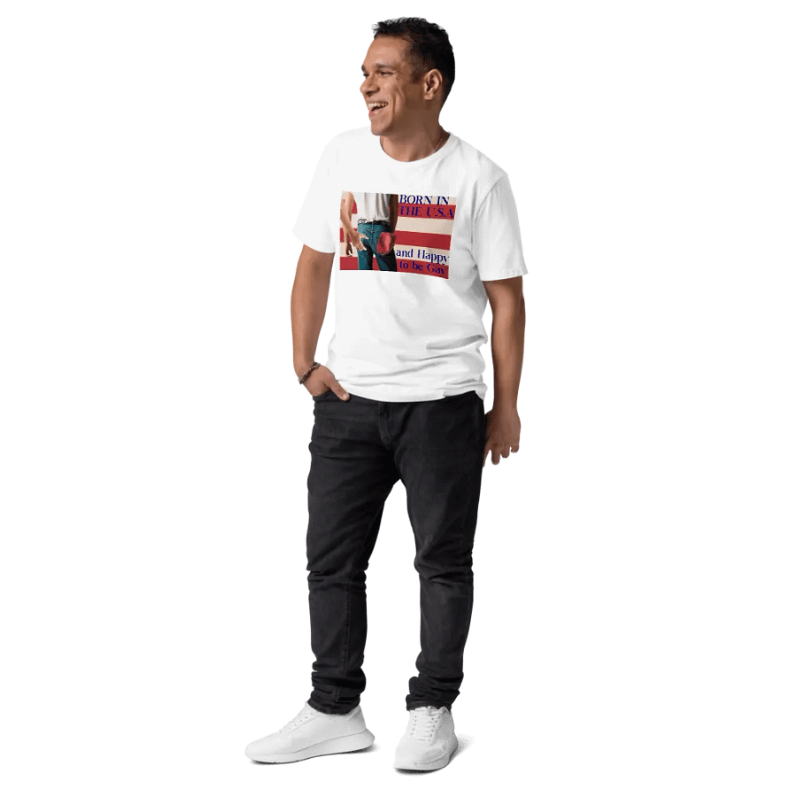BORN IN THE U.S.A. MEME GAY PRIDE FUNNY SHIRT product image (10)