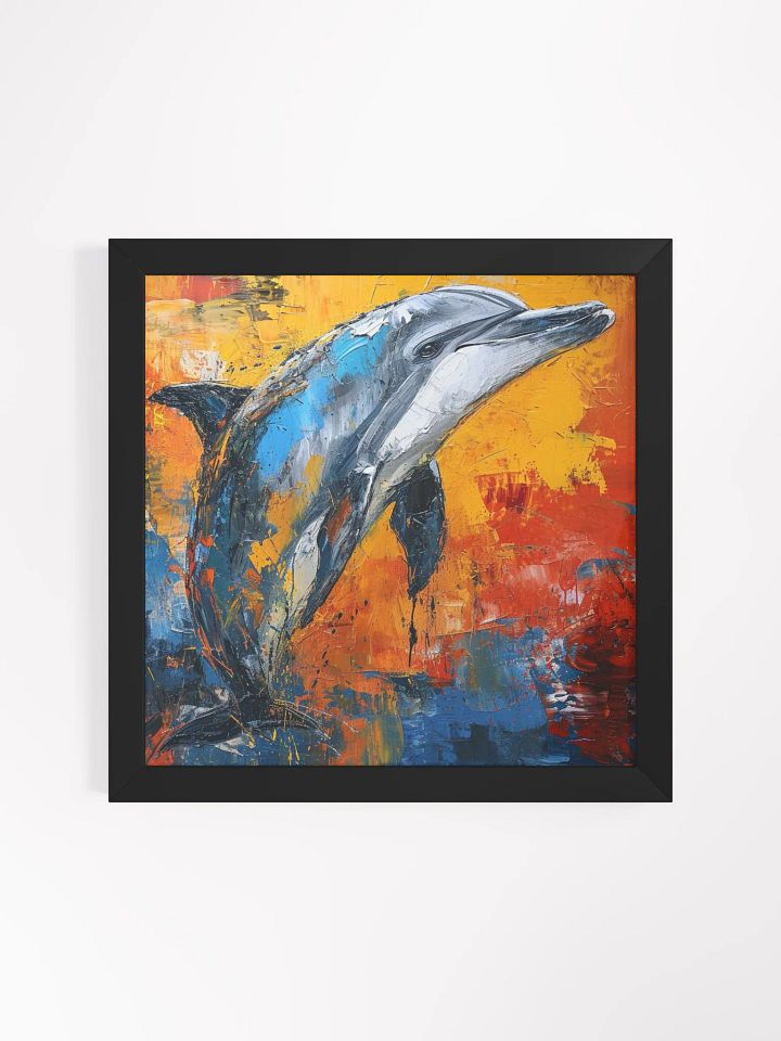 Abstract Dolphin: Neo-Expressionist Art product image (1)