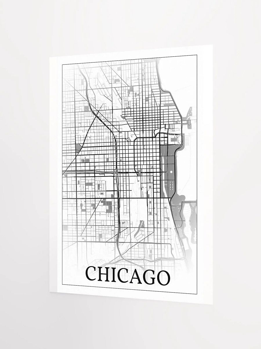 Chicago, Illinois, USA, city map print product image (7)