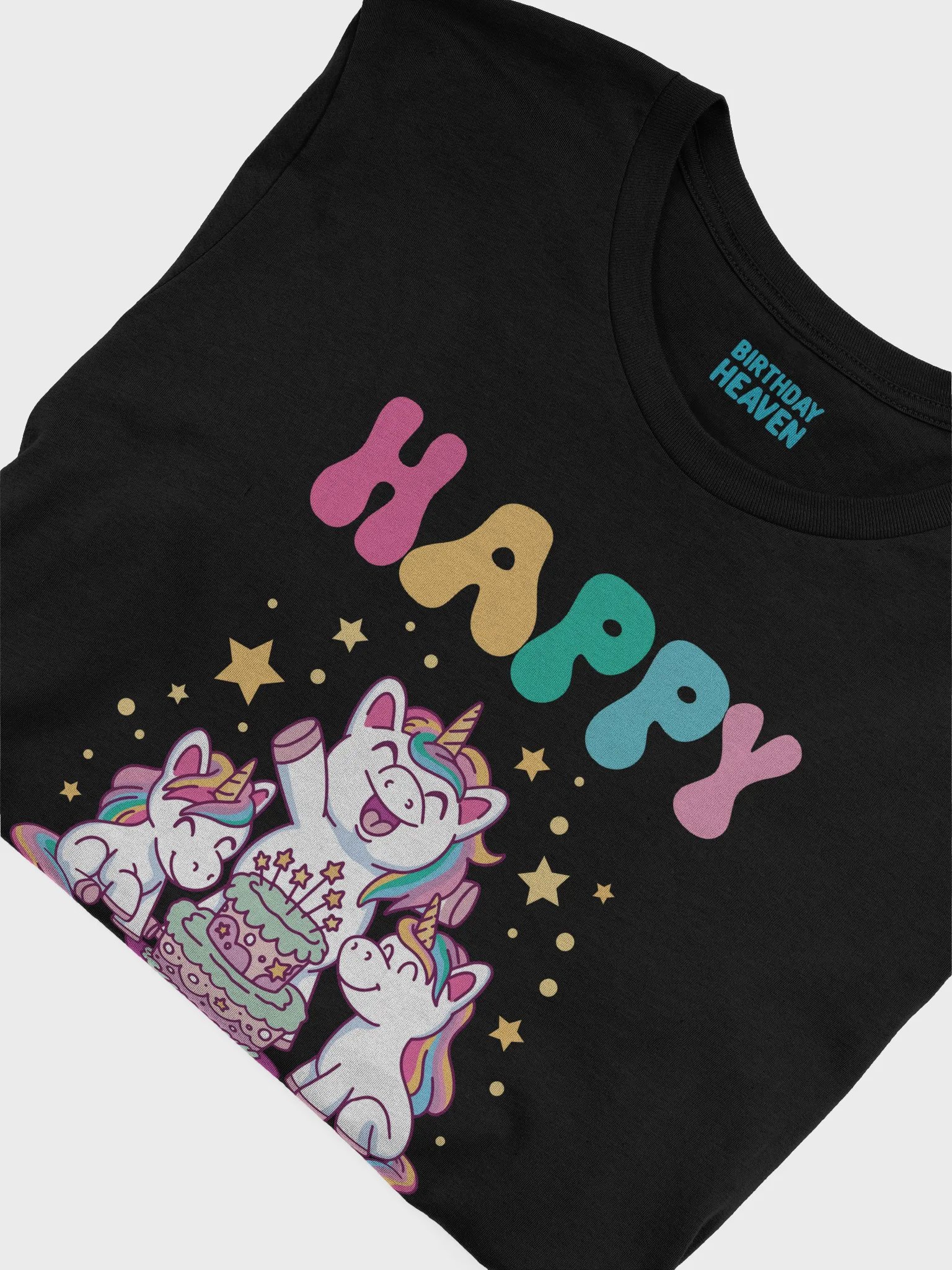 Happy Birthday (Unicorns With Birthday Cake) T-Shirt product image (5)