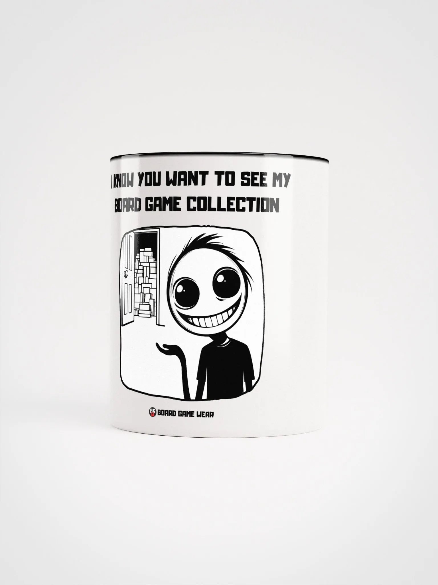 I know you want to see my Board Game Collection | White Ceramic Mug with color on the inside product image (64)