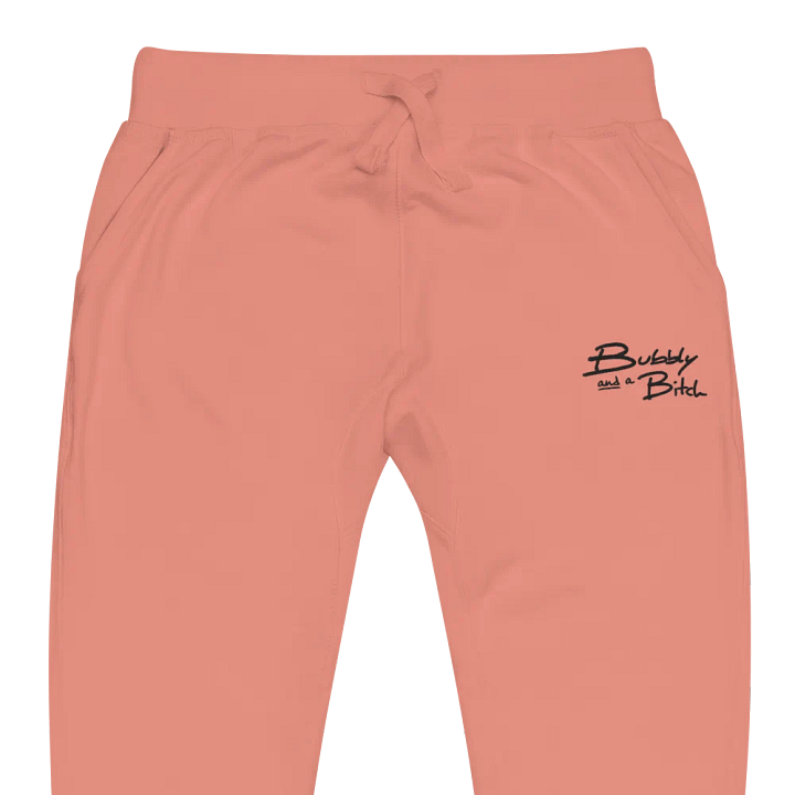 Bubbly and a B*tch embroidered fleece sweatpants product image (5)