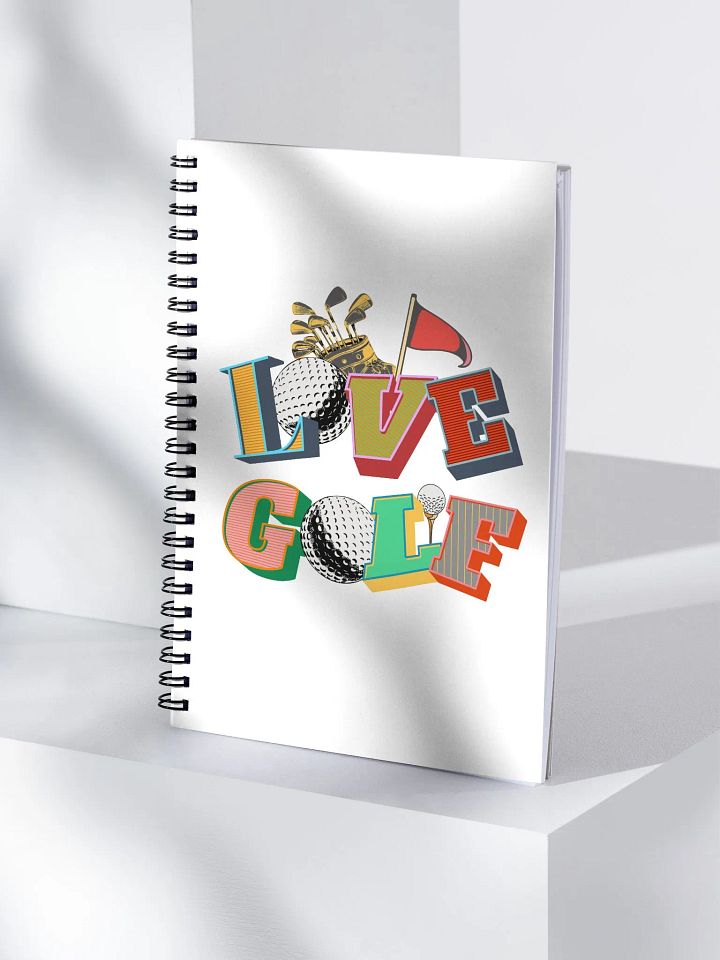 Love Golf Block Letter Spiral Notebook product image (1)