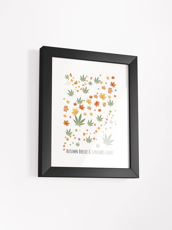 Autumn Breeze & Cannabis Leaves Framed Matte Poster product image (6)