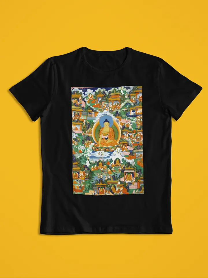 Shakyamuni Buddha Traditional Buddhist Thangka Art T-Shirt product image (1)