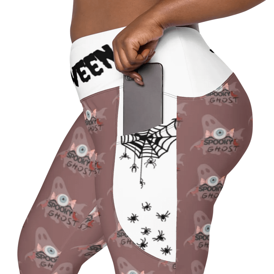 Spooky Ghost All-Over Leggings with Pockets product image (9)