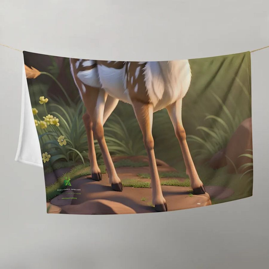 Endangered Species - Mexico - White Tailed Deer Throw Blanket product image (10)