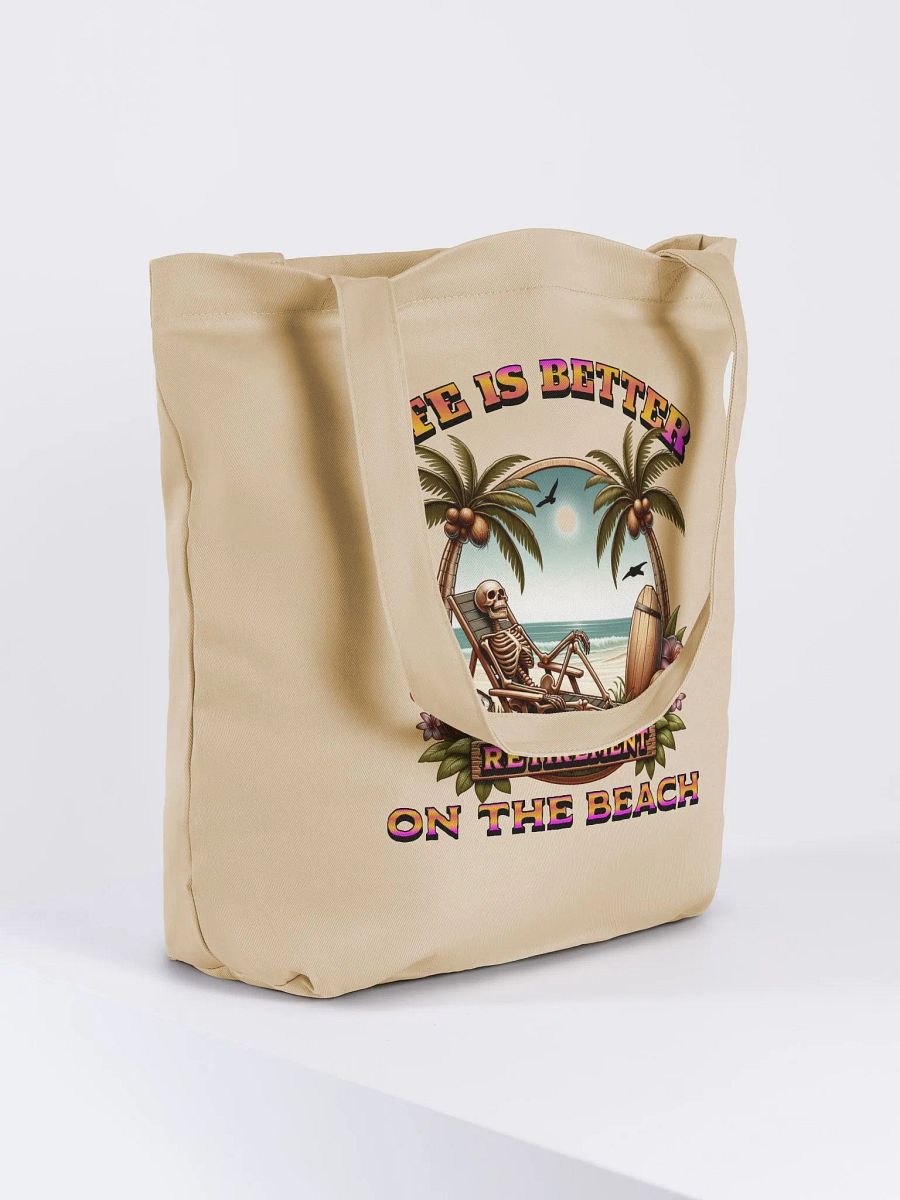 Life Is Better On The Beach Retirement Tropical Tote Bag product image (4)