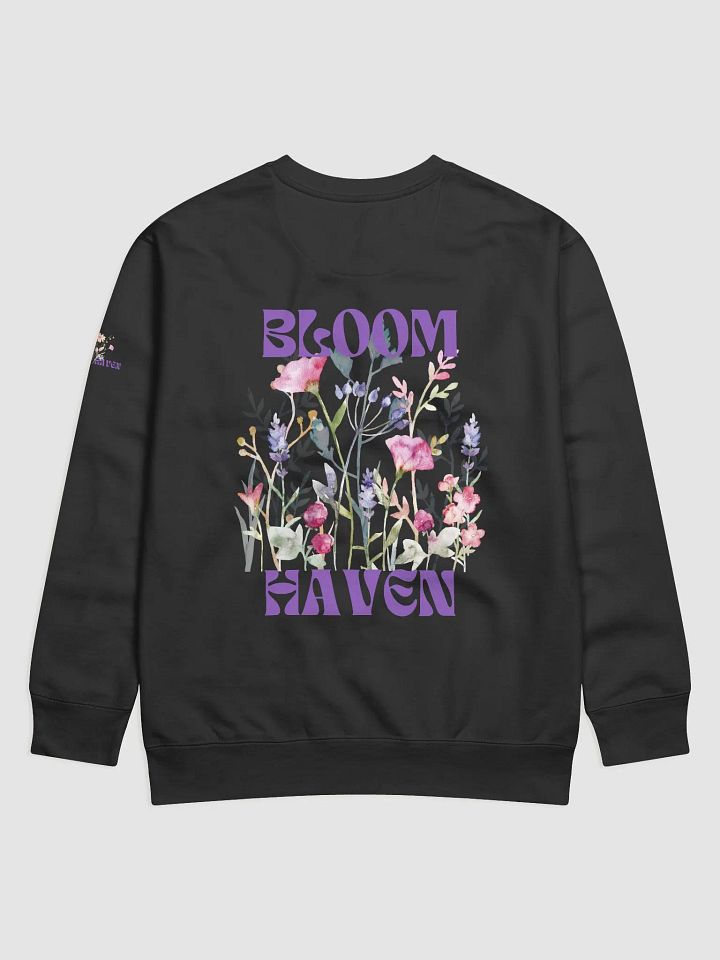 Bloom Haven Watercolor Sweatshirt - print on back & sleeve product image (1)