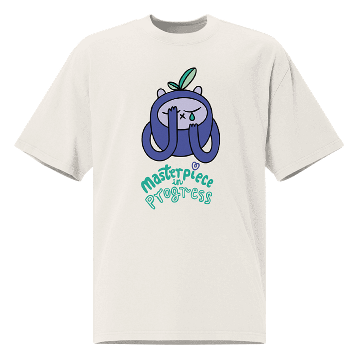 WLS T-shirt with print 'Masterpiece in progress' product image (1)