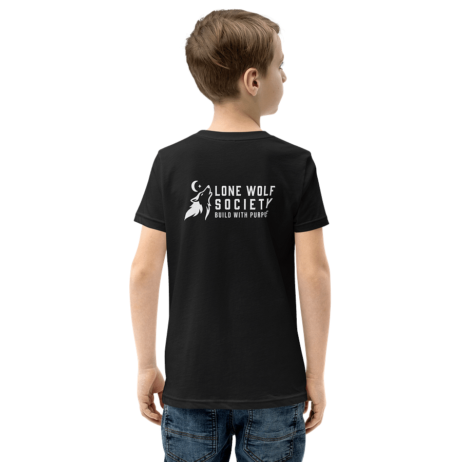 Lone Wolf Society Kids Black T-Shirt product image (5)
