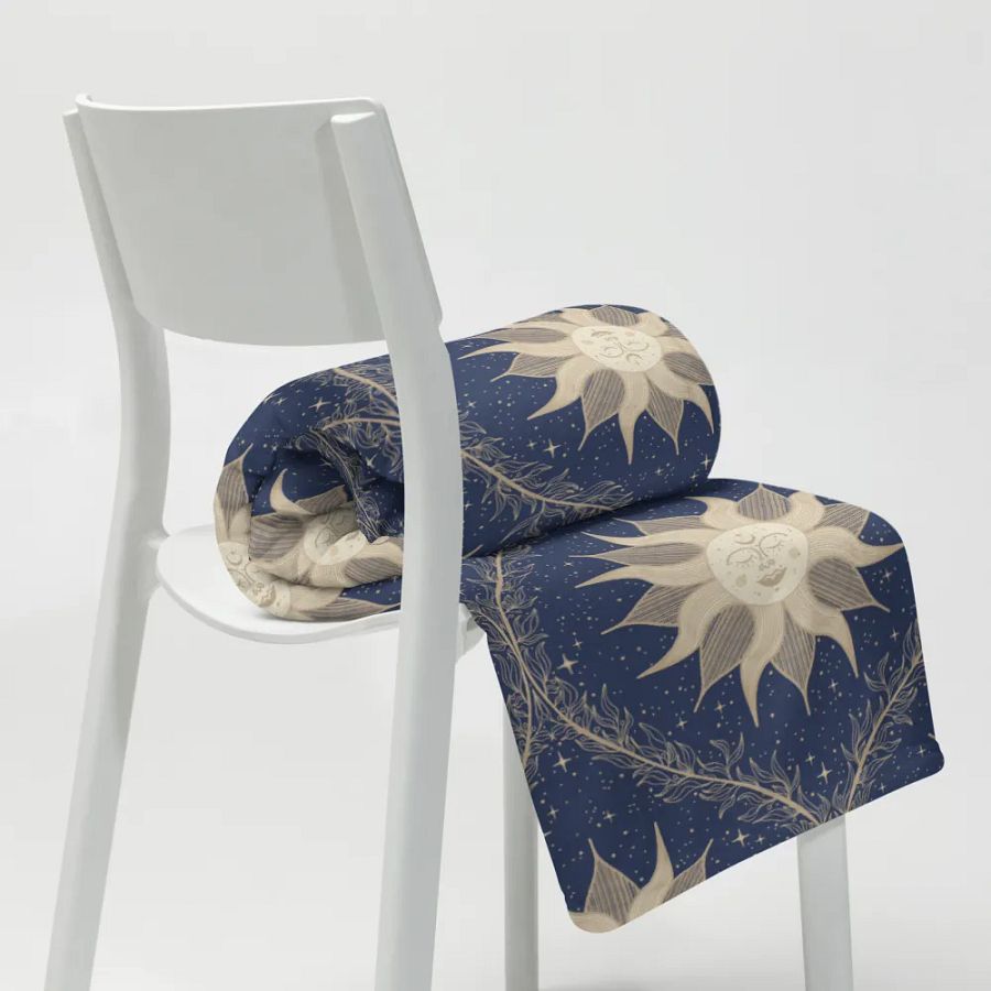 Mystic Suns and Leaves Throw Blanket product image (8)