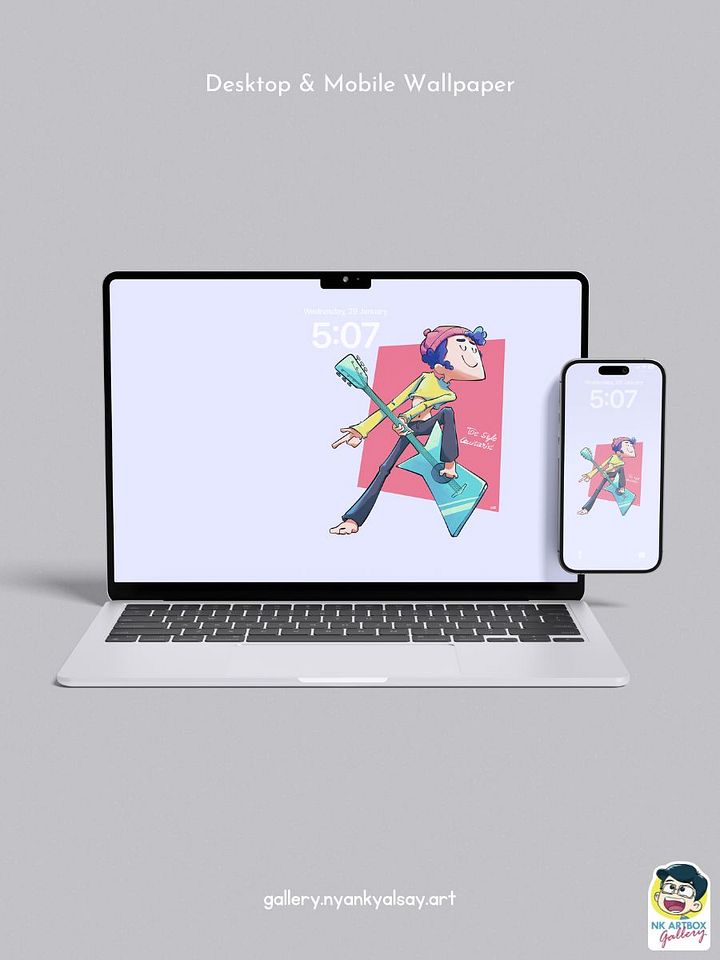 Toe Style Guitarist | Digital product image (2)