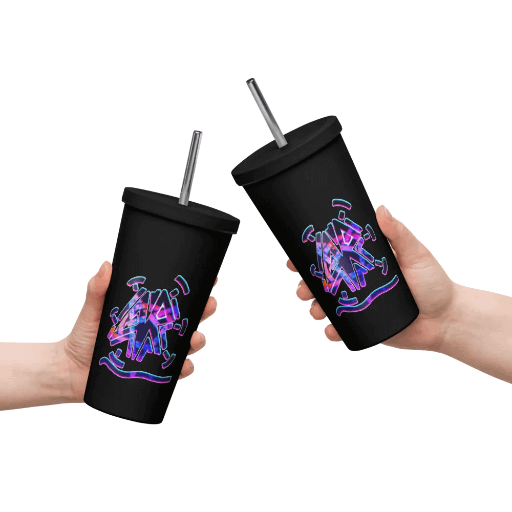 AR LOGO insulated cup with straw product image (10)