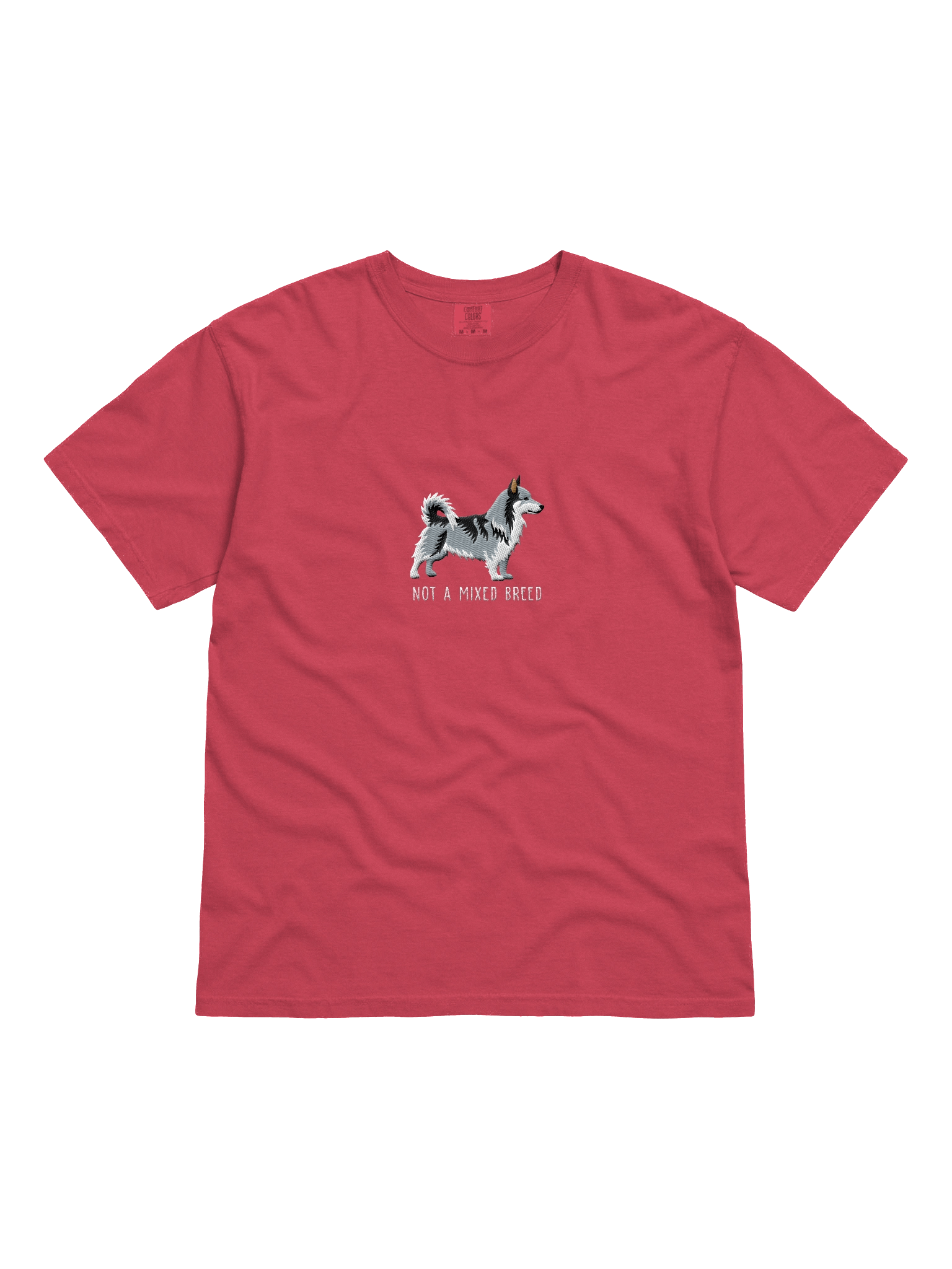 Not a Mixed Breed T-Shirt(Embroidered) of a Swedish Vallhund(Gray) product image (41)