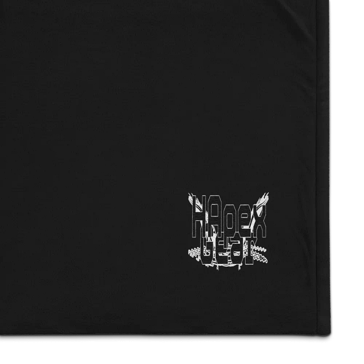 Premium Sherpa Blanket - Embroidered - Black HApex Gear Black Logo product image (1)
