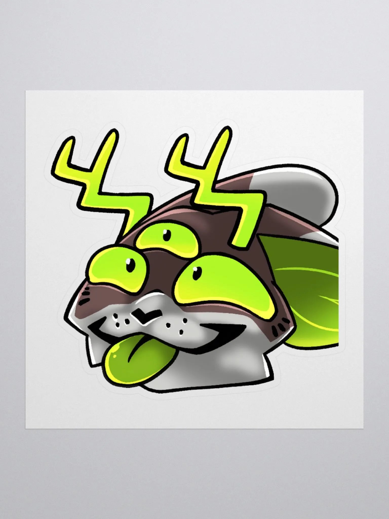Radioactive Cryptid Blep Sticker product image (1)