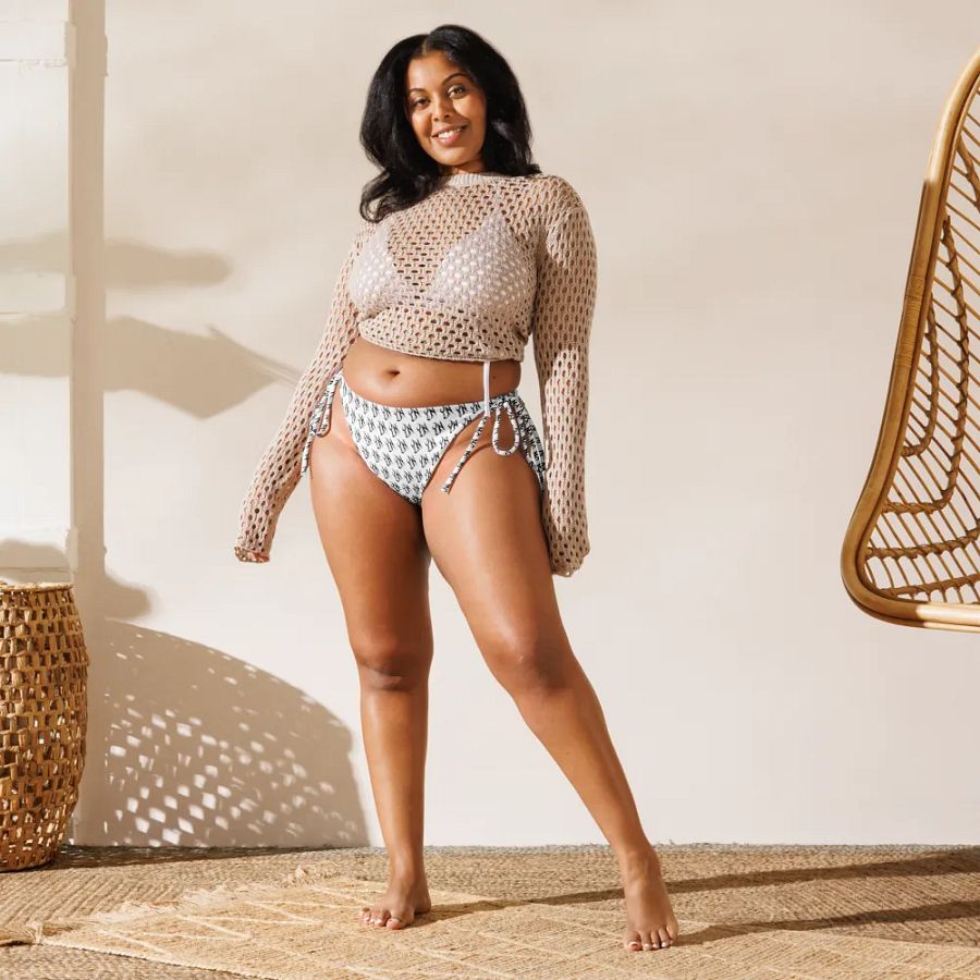 YN Checker Print Bikini Bottom product image (10)