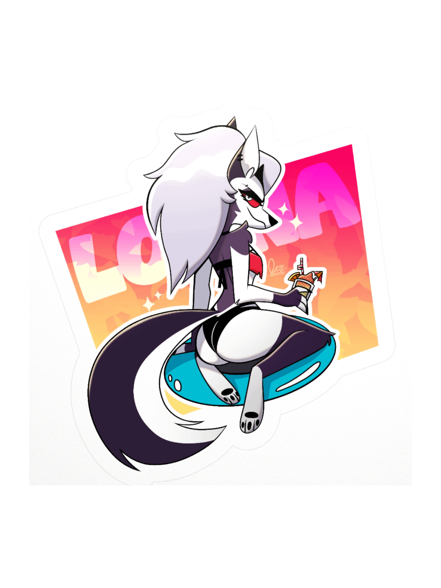 Loona Beach Time Stiker 🐶✨🏝️❤️‍🔥 product image (1)