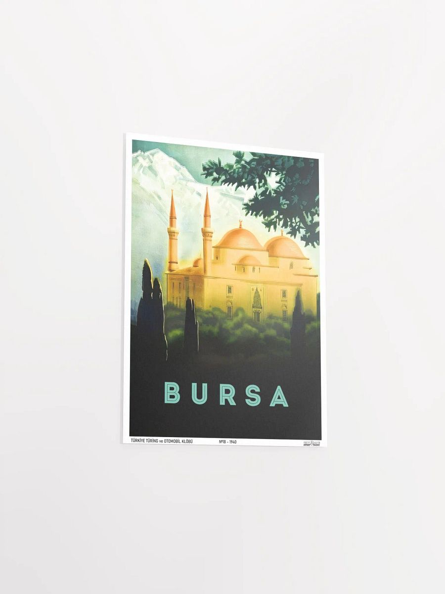 Bursa, Turkey 1940 — retro vintage travel poster product image (8)