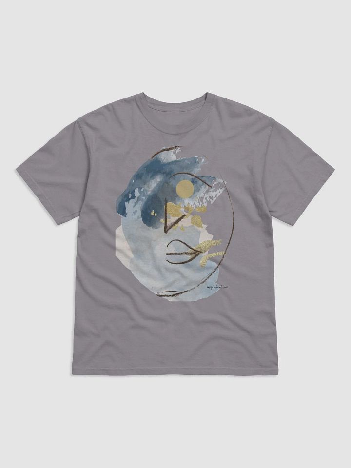 abstract face, T-shirt with art, original design product image (1)