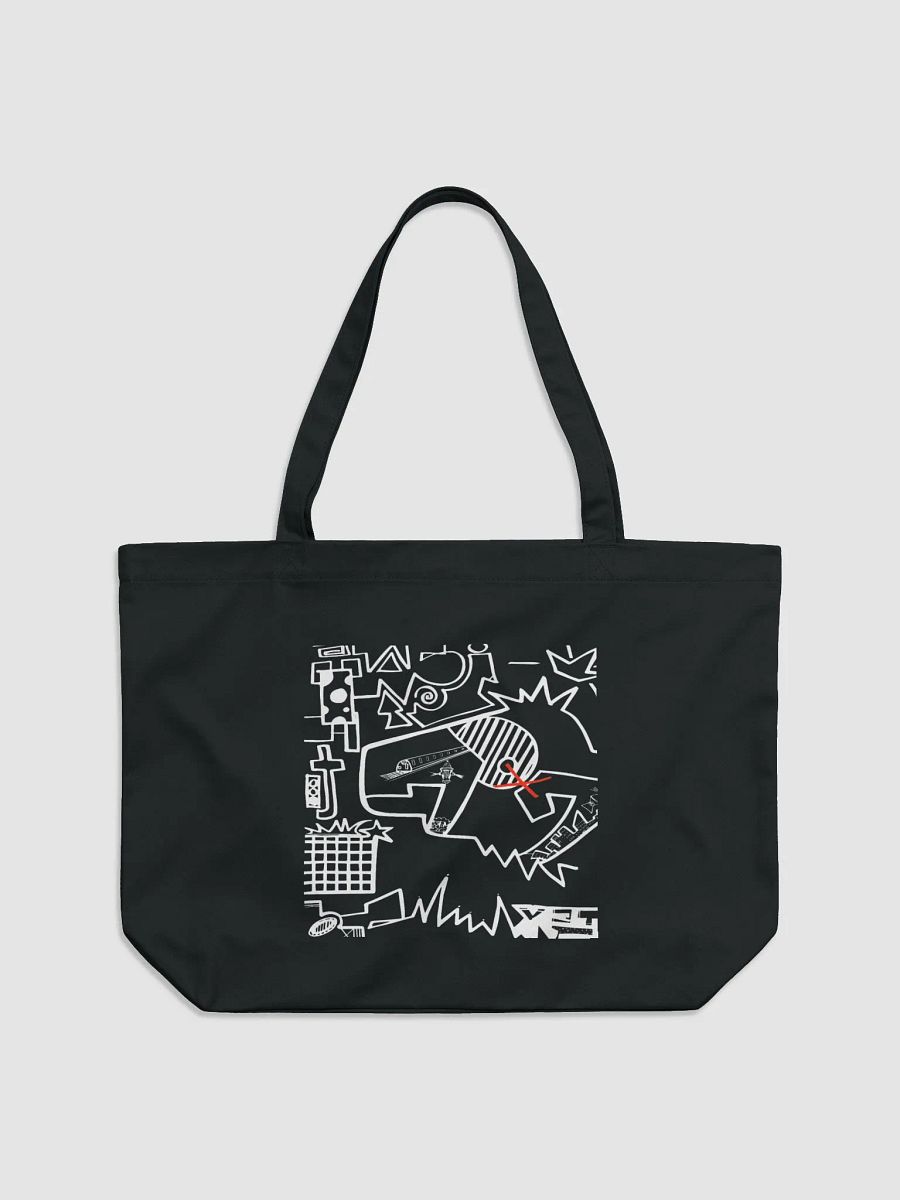 Organic black cotton tote product image (3)