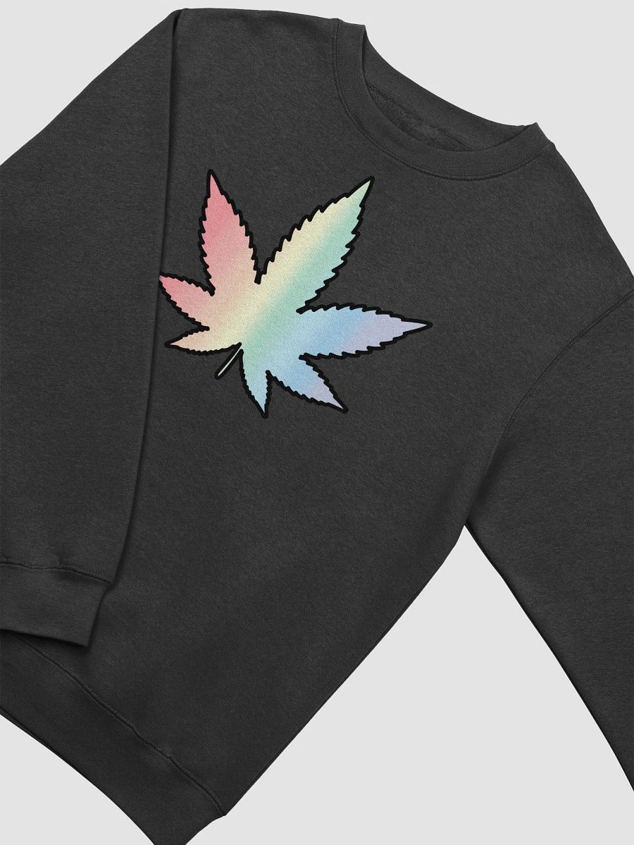 Pastel Rainbow Weed Leaf Sweatshirt product image (3)