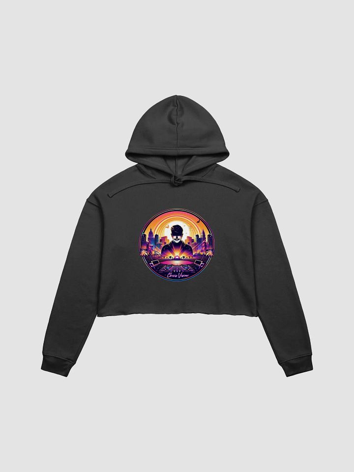 Sunset DJ Vibes Crop Hoodie product image (3)